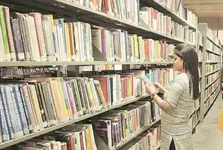 Library at Ajmera Manhattan